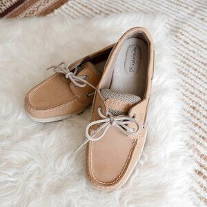 Like New Sperry Top-Sider Women’s Shoes Size 8 Tan Leather Boat Shoes Classic